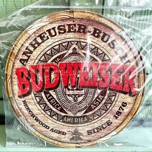 NEW Budweiser Beer Metal Sign
